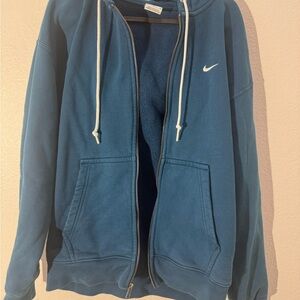 Nike Men's Zip-Up Blue Sweater
